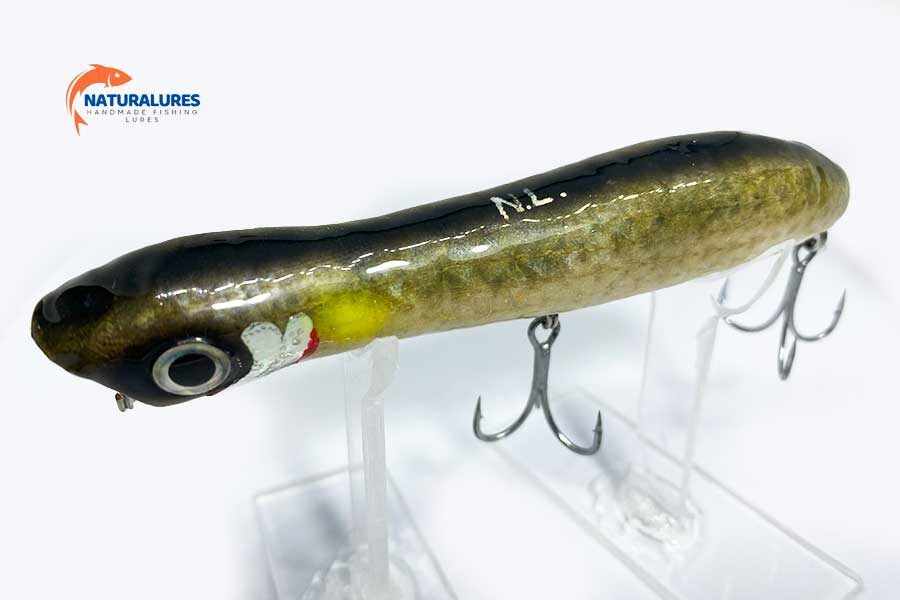 100 mm Natural Kefal Su üstü El Yapımı Sahte Balık