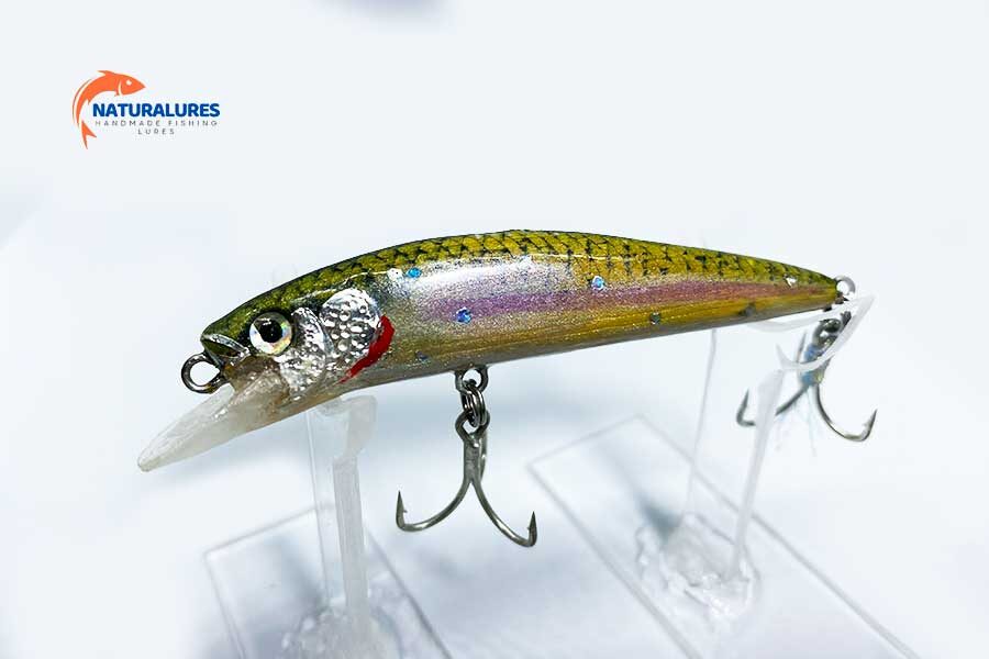 70 mm Natural Gümüş El Yapımı Sahte Balık